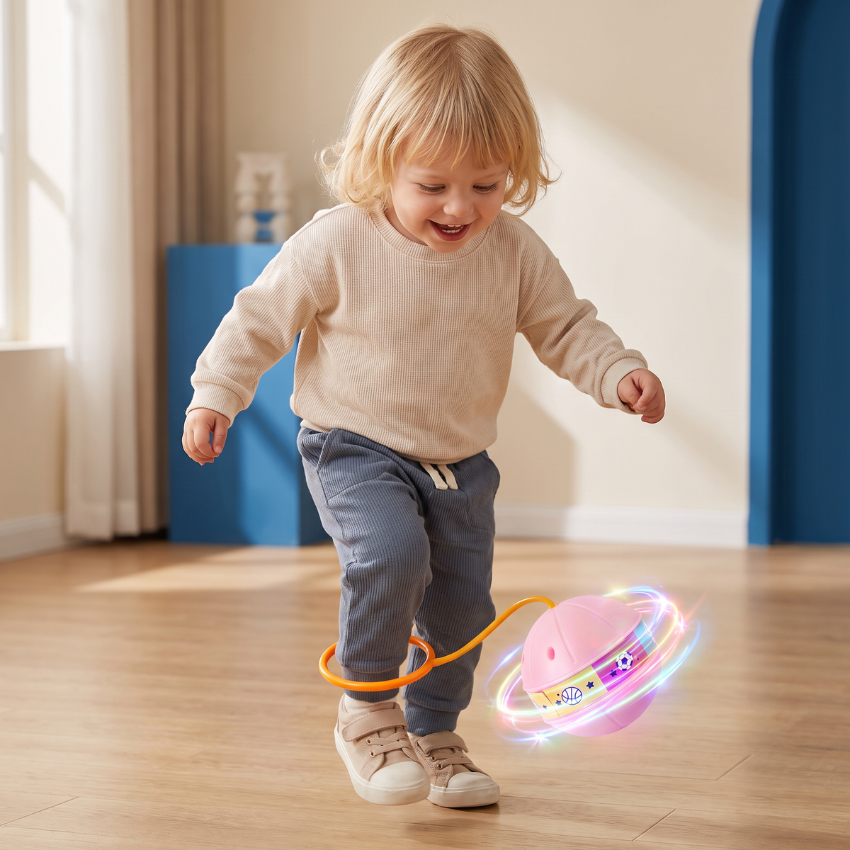 LED-Enkelspringbal – Interactief Springend Speelgoed Voor Kinderen