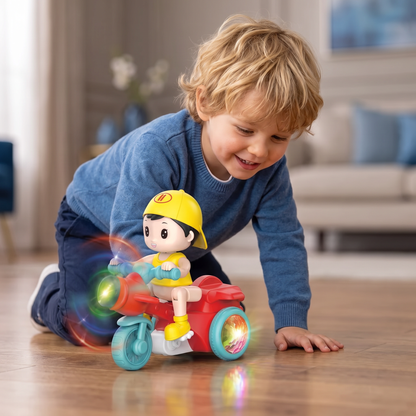 Stuntmotorfiets voor Kinderen – Interactief Speelgoed met Licht en Beweging