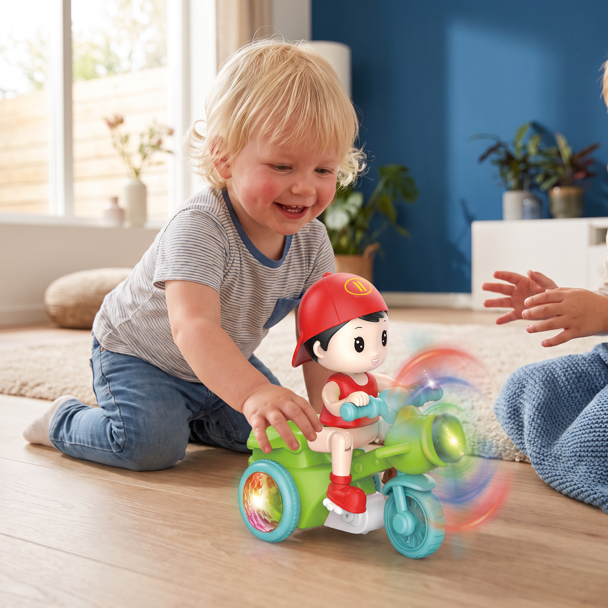 Stuntmotorfiets voor Kinderen – Interactief Speelgoed met Licht en Beweging