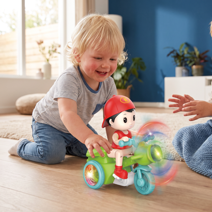 Stuntmotorfiets voor Kinderen – Interactief Speelgoed met Licht en Beweging