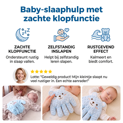 Baby-slaaphulp met zachte klopfunctie – ondersteunt rustig en zelfstandig inslapen