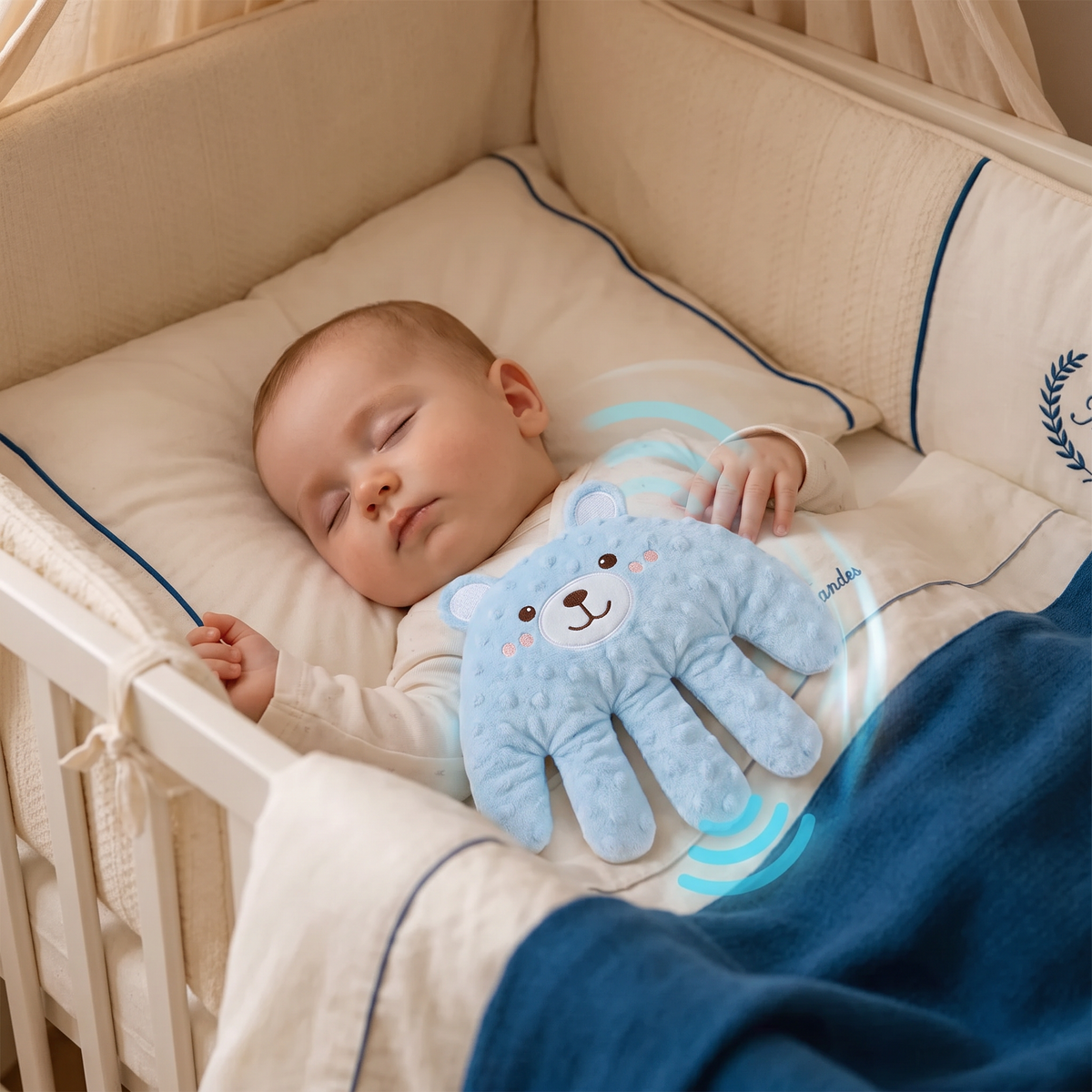 Baby-slaaphulp met zachte klopfunctie – ondersteunt rustig en zelfstandig inslapen