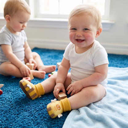 Knuffelzachte Babysokjes-Schoentjes – Warm, Antislip & Comfortabel