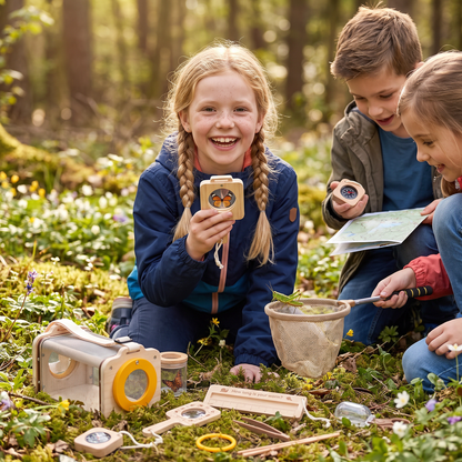 Kinder Natuur Ontdekkingsset met Schepnetje, Loep en Kompas