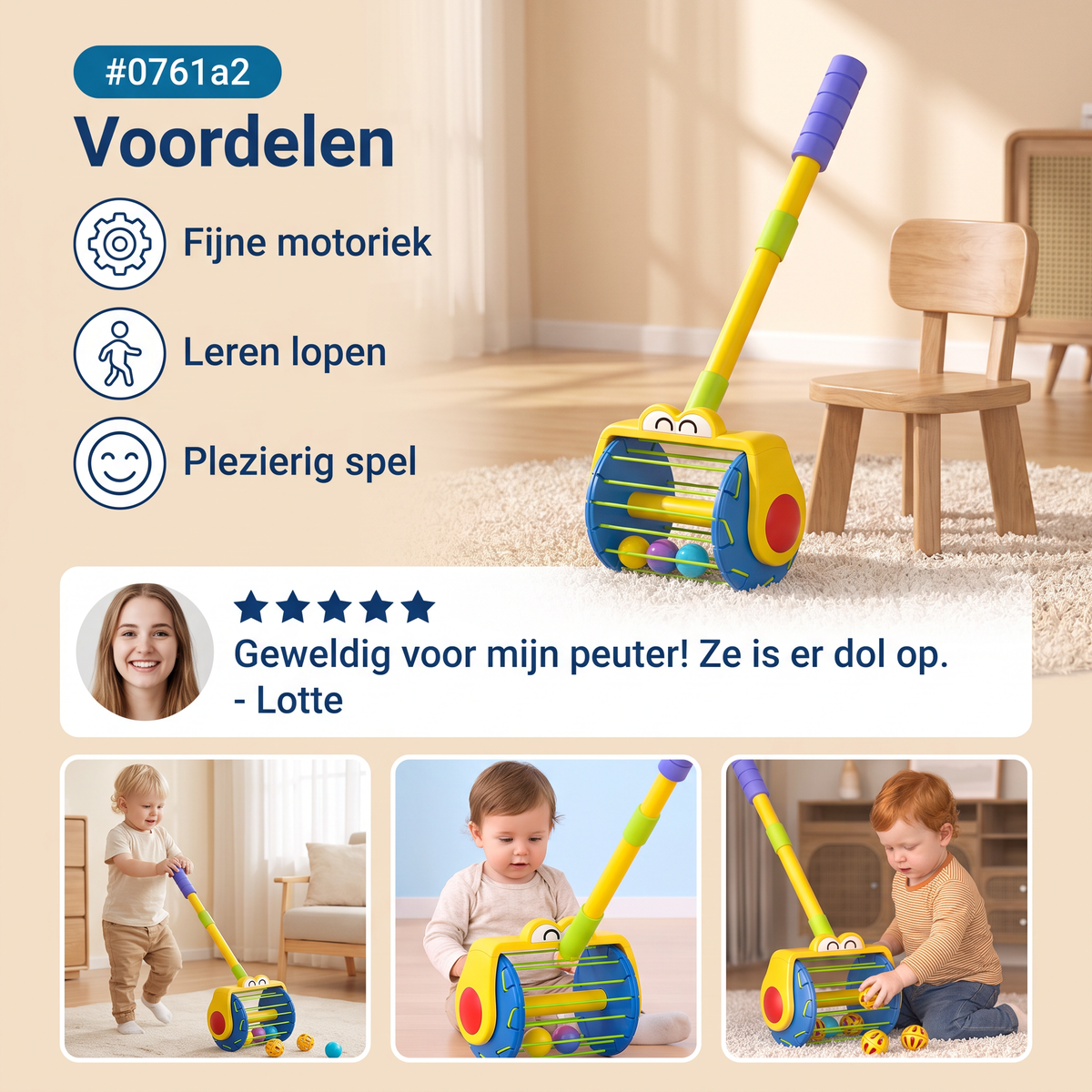 Baby Duw-Stofzuigerspeelgoed met Ballen voor Peuters