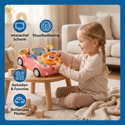 Fahrsimulator Speelgoed met Stuur en Scherm voor Kinderen