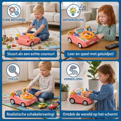 Fahrsimulator Speelgoed met Stuur en Scherm voor Kinderen