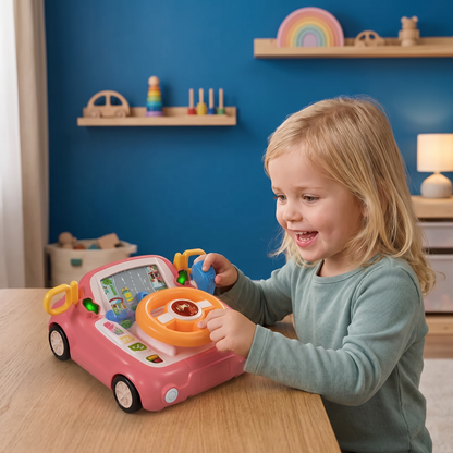 Fahrsimulator Speelgoed met Stuur en Scherm voor Kinderen