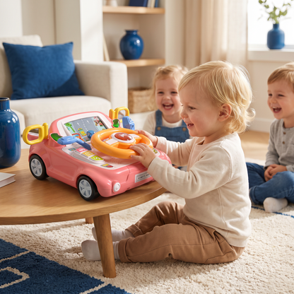 Fahrsimulator Speelgoed met Stuur en Scherm voor Kinderen