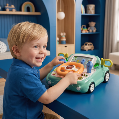 Fahrsimulator Speelgoed met Stuur en Scherm voor Kinderen