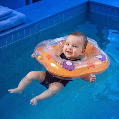 Aufblasbarer Baby-Nackenschwimmring mit Doppel-Luftkammer