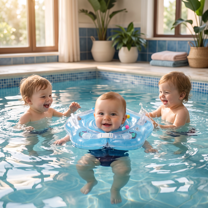 Aufblasbarer Baby-Nackenschwimmring mit Doppel-Luftkammer