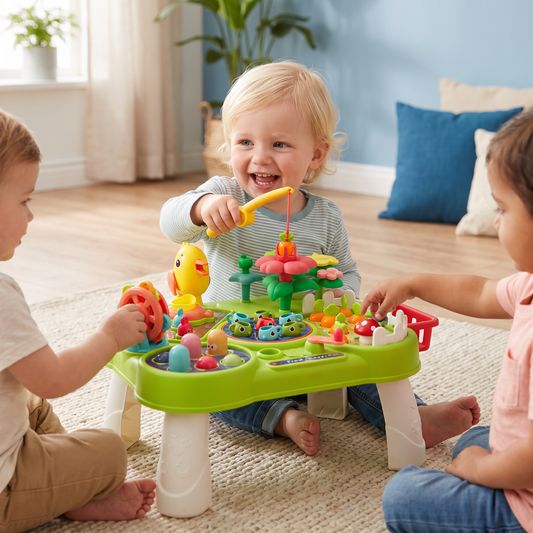 Multifunctionele Speeltafel voor Kinderen met Veelzijdige Speelstations