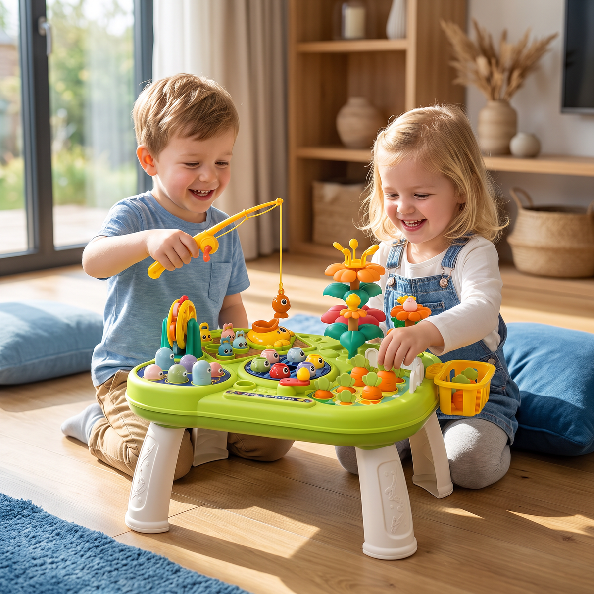 Multifunctionele Speeltafel voor Kinderen met Veelzijdige Speelstations