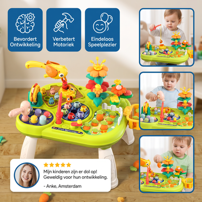 Multifunctionele Speeltafel voor Kinderen met Veelzijdige Speelstations