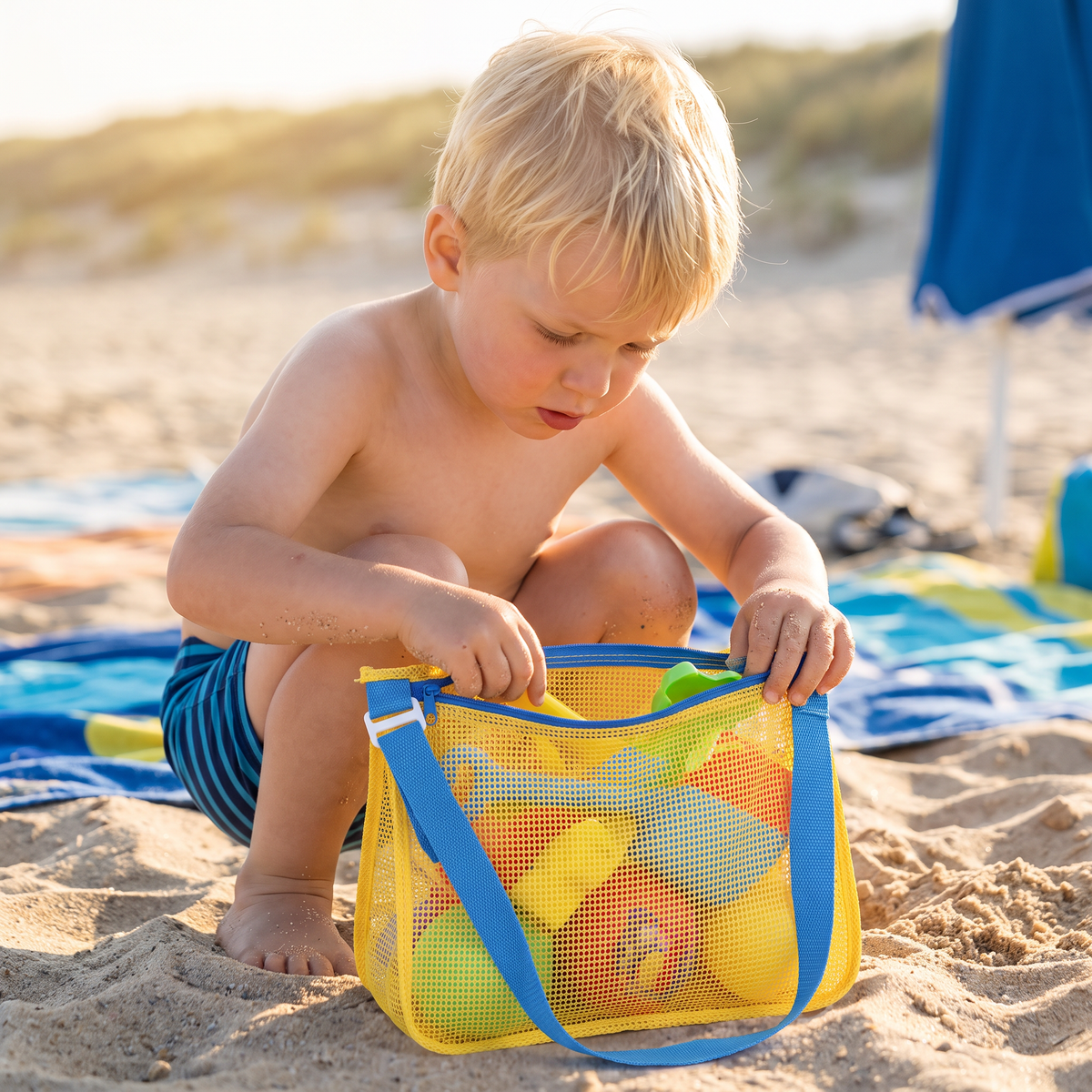 Kinder Net Strand- en Zwemtas voor Speelgoed en Accessoires