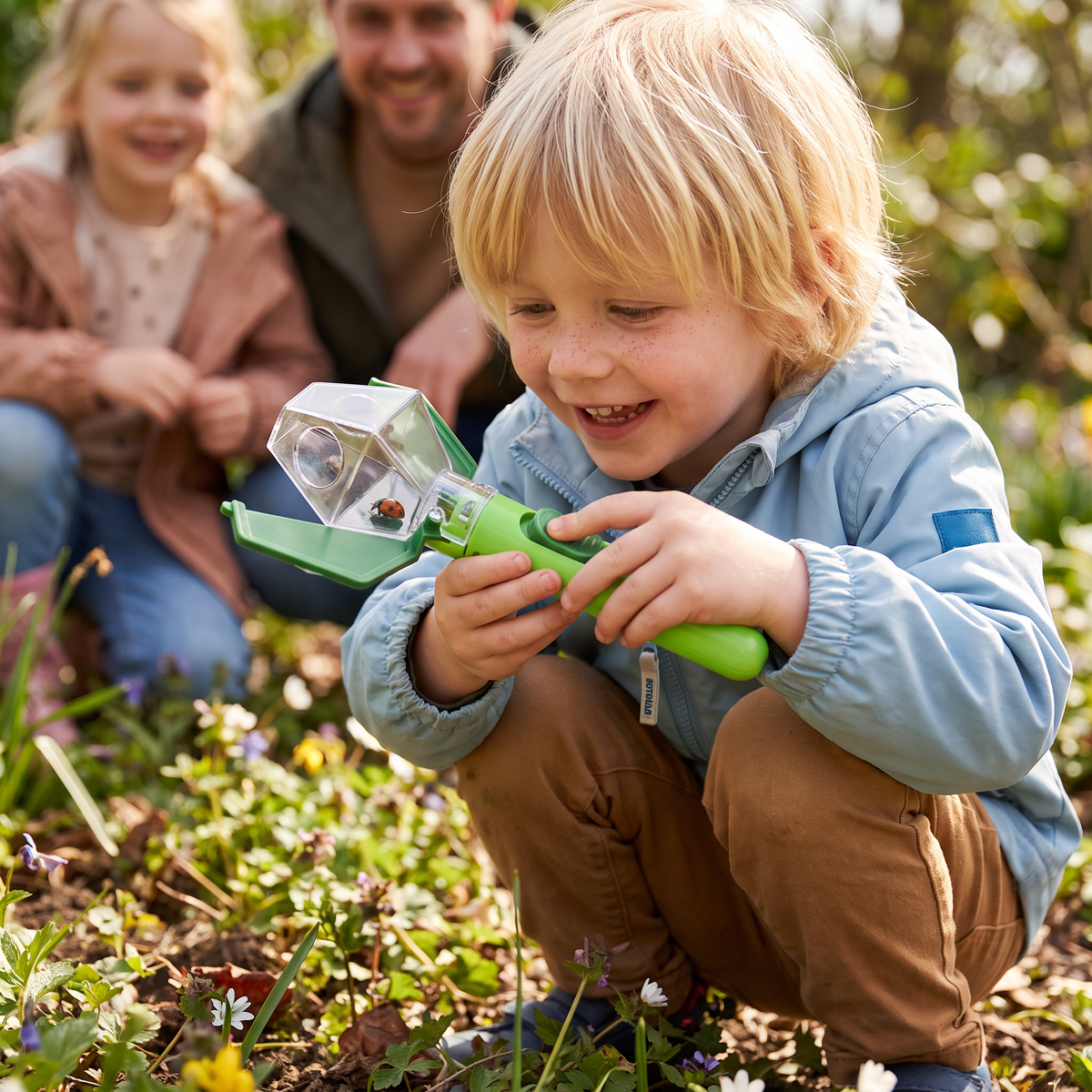 Insectenvanger voor Kinderen met 6x Loep – Hulpmiddel voor Insectenobservatie tijdens Ontdekkingen in de Buitenlucht