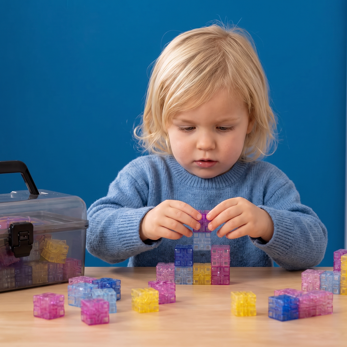 Montessori-Kubus-Bouwset voor Kinderen