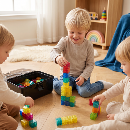 Montessori-Kubus-Bouwset voor Kinderen