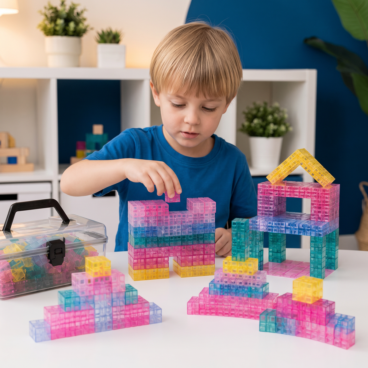 Montessori-Kubus-Bouwset voor Kinderen