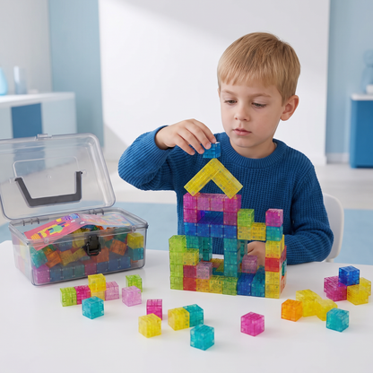 Montessori-Kubus-Bouwset voor Kinderen