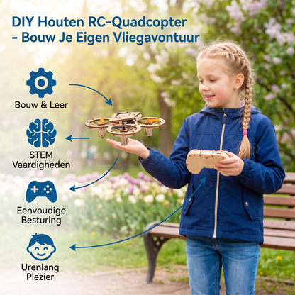 DIY Houten RC-Quadcopter Bouwset – Bouw Je Eigen Vliegavontuur
