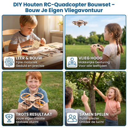 DIY Houten RC-Quadcopter Bouwset – Bouw Je Eigen Vliegavontuur