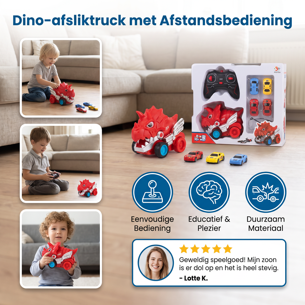 Dino-afsliktruck met Afstandsbediening