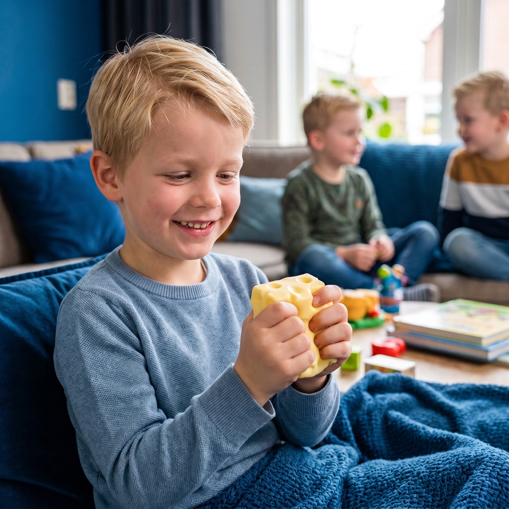 Zachte Kaas-Stressbal – Zacht, Kneedbaar ASMR-Fidgetspeelgoed voor Stress- en Angstvermindering