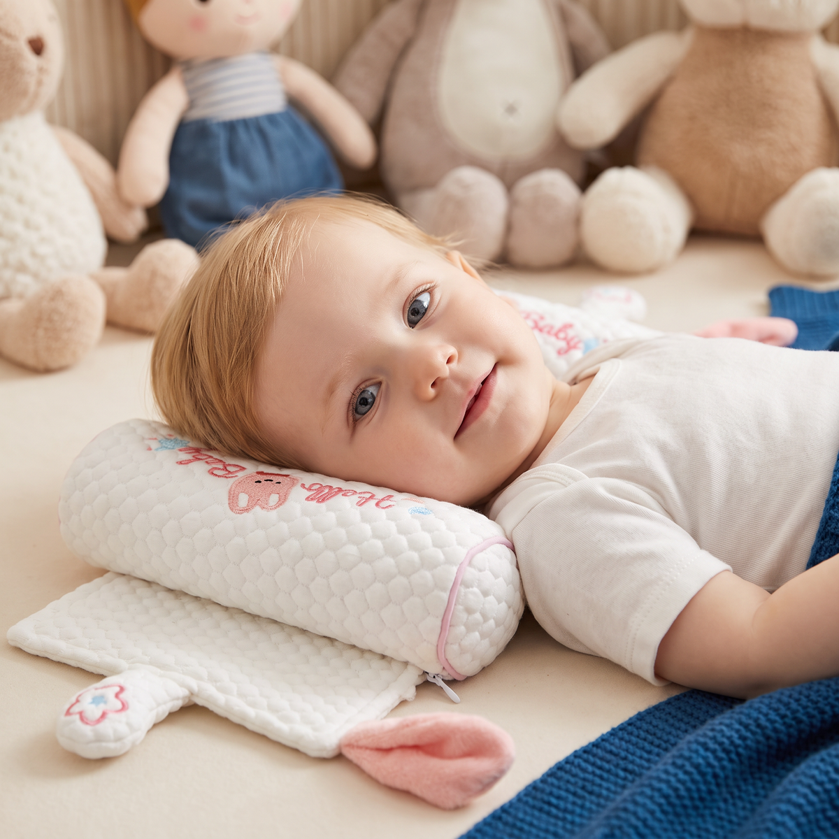 Verstelbaar Babykussen voor het Hoofd met Gierstvulling