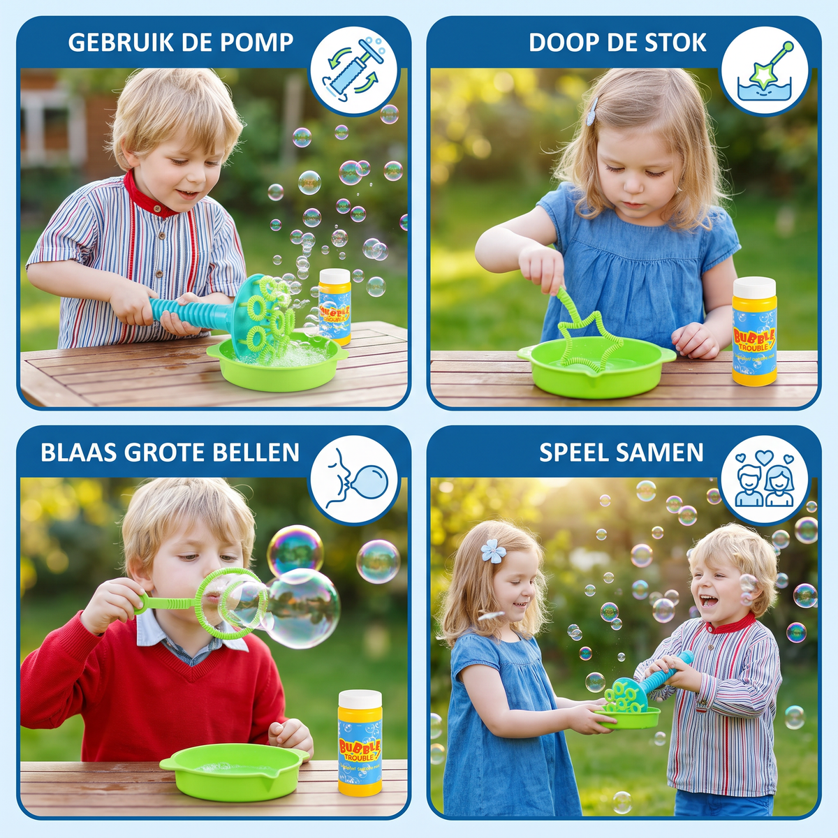 Magische Zeepbellenblaasset
