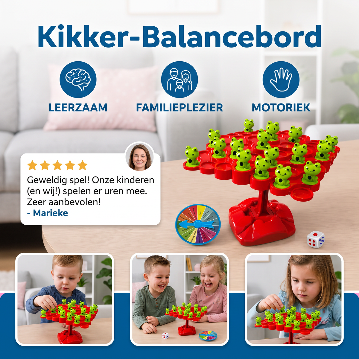 Kikker-Balancebord – Behendigheidsspel voor het Hele Gezin