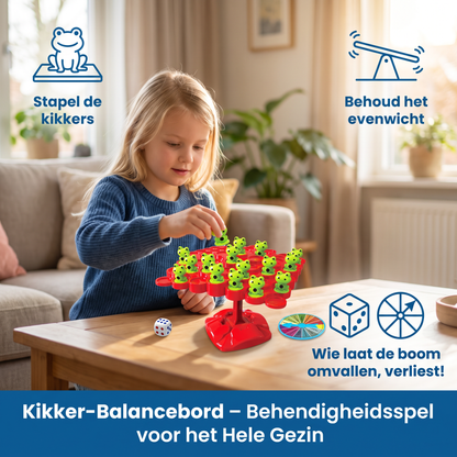Kikker-Balancebord – Behendigheidsspel voor het Hele Gezin