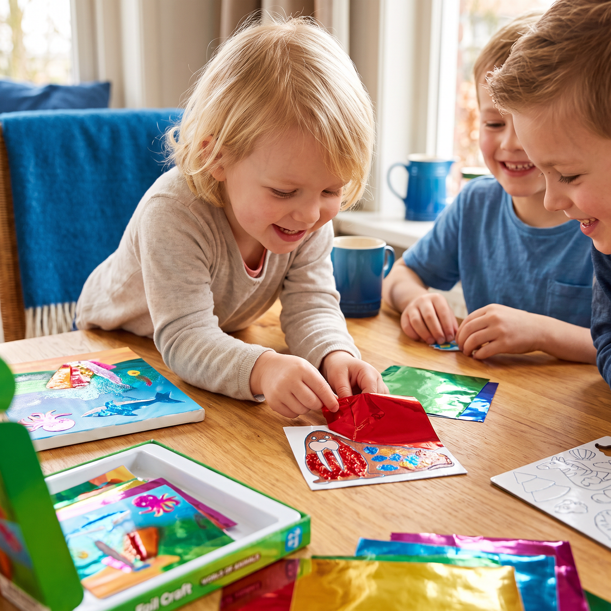 DIY Foliekunst Knutselset – Schoon Dieren Knutselen voor Kinderen