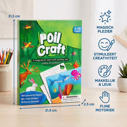DIY Foliekunst Knutselset – Schoon Dieren Knutselen voor Kinderen