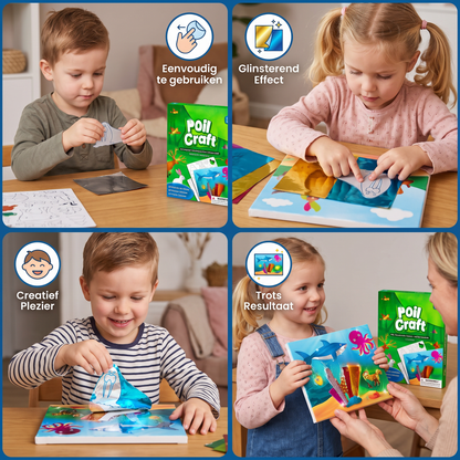 DIY Foliekunst Knutselset – Schoon Dieren Knutselen voor Kinderen