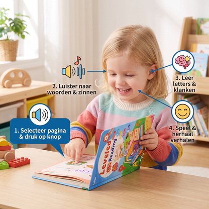 Mijn Eerste Geluidsleesboek – Interactief Lezen & Speelse Leesbevordering