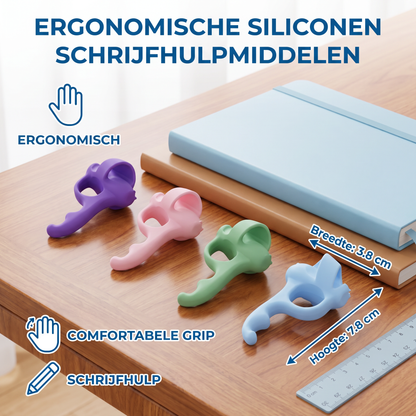 Ergonomische Siliconen Schrijfhulpmiddelen voor Pennen