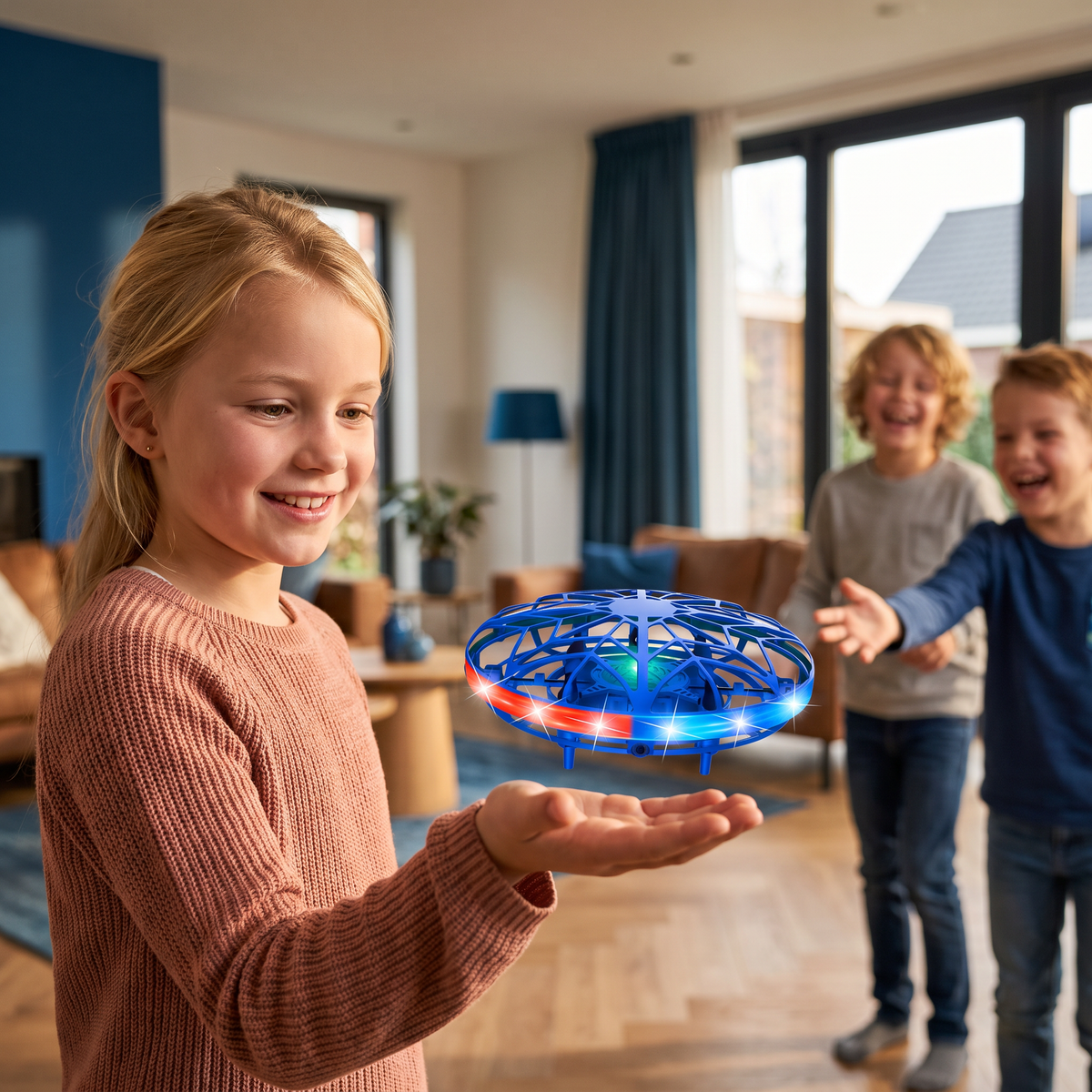 Bewegingsgestuurde LED-UFO-Drone