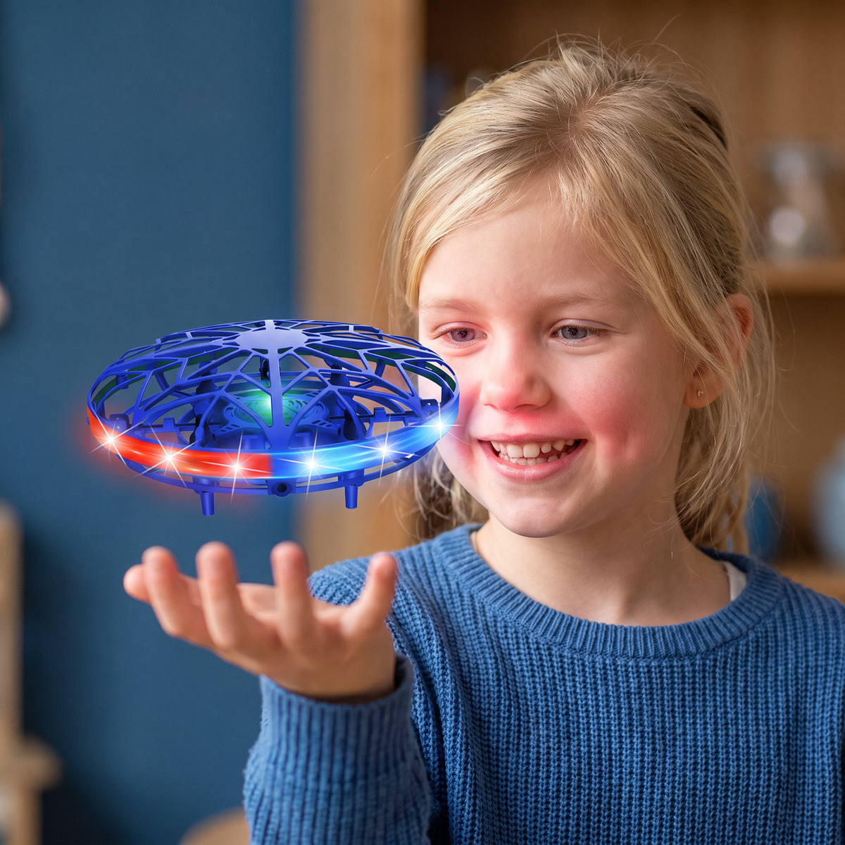 Bewegingsgestuurde LED-UFO-Drone