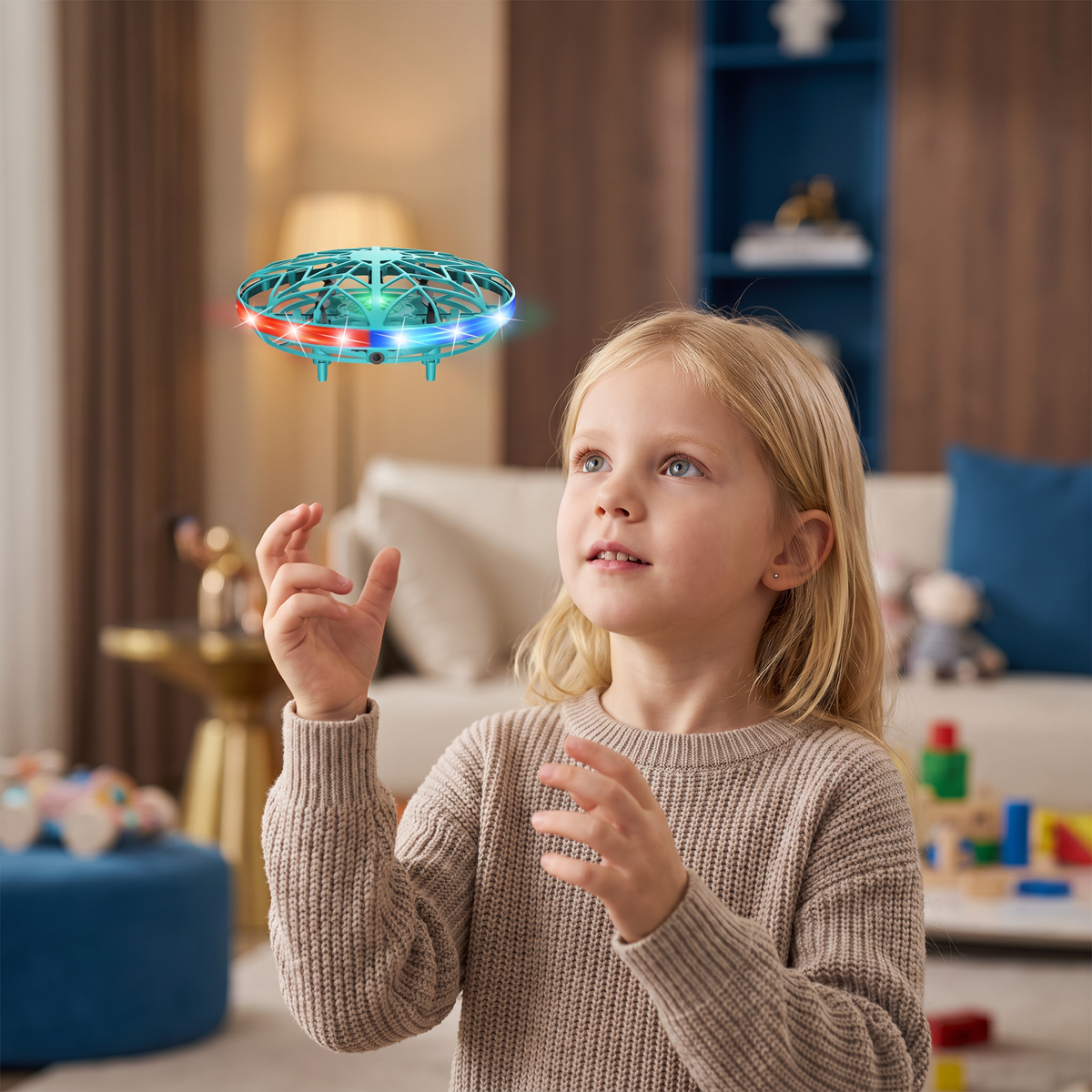 Bewegingsgestuurde LED-UFO-Drone