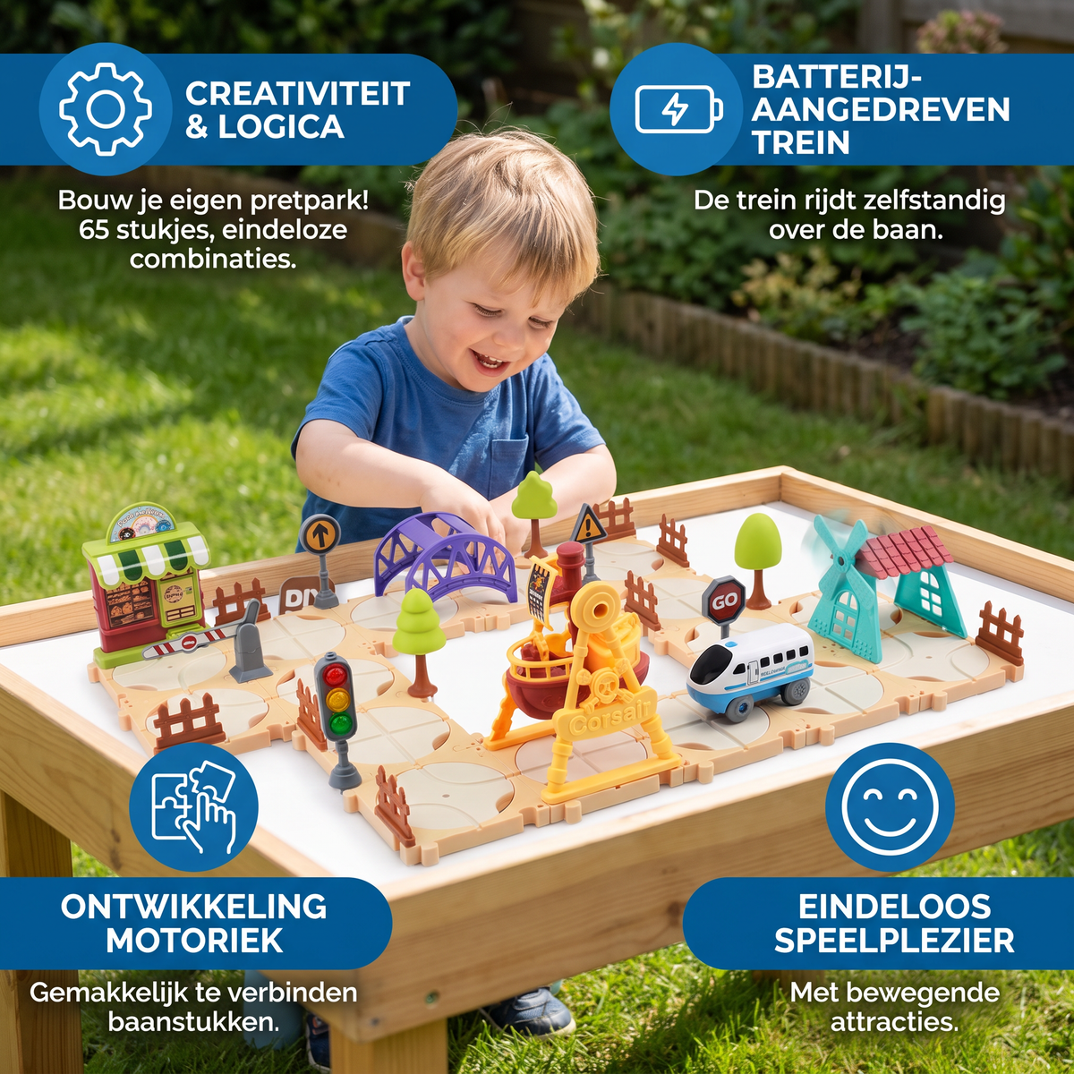 DIY Treinbouwset voor het Pretpark