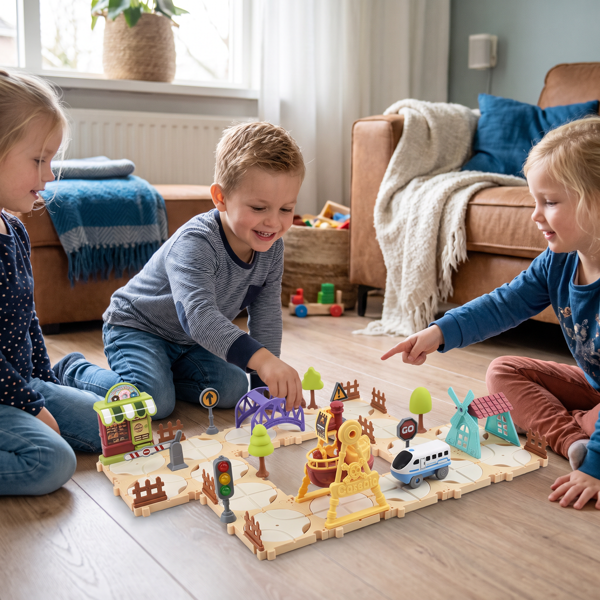 DIY Treinbouwset voor het Pretpark