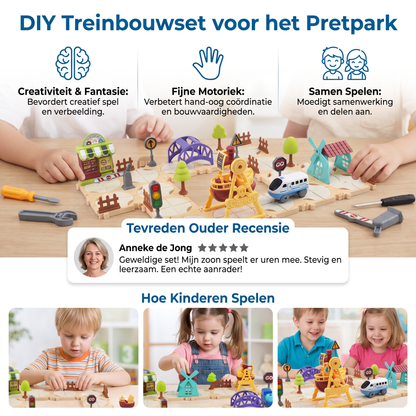DIY Treinbouwset voor het Pretpark