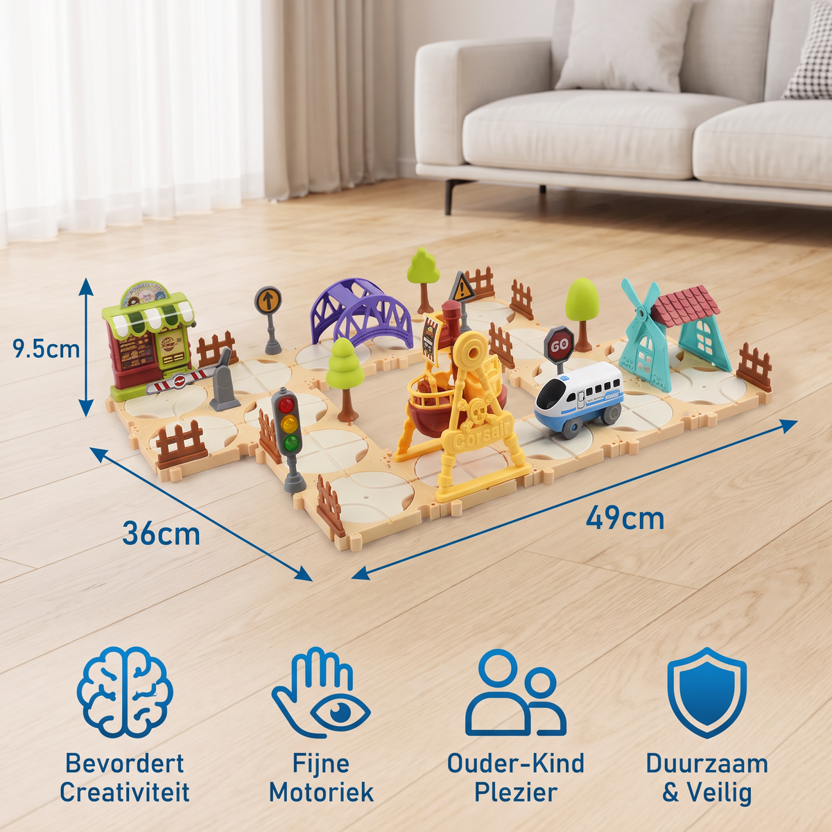 DIY Treinbouwset voor het Pretpark