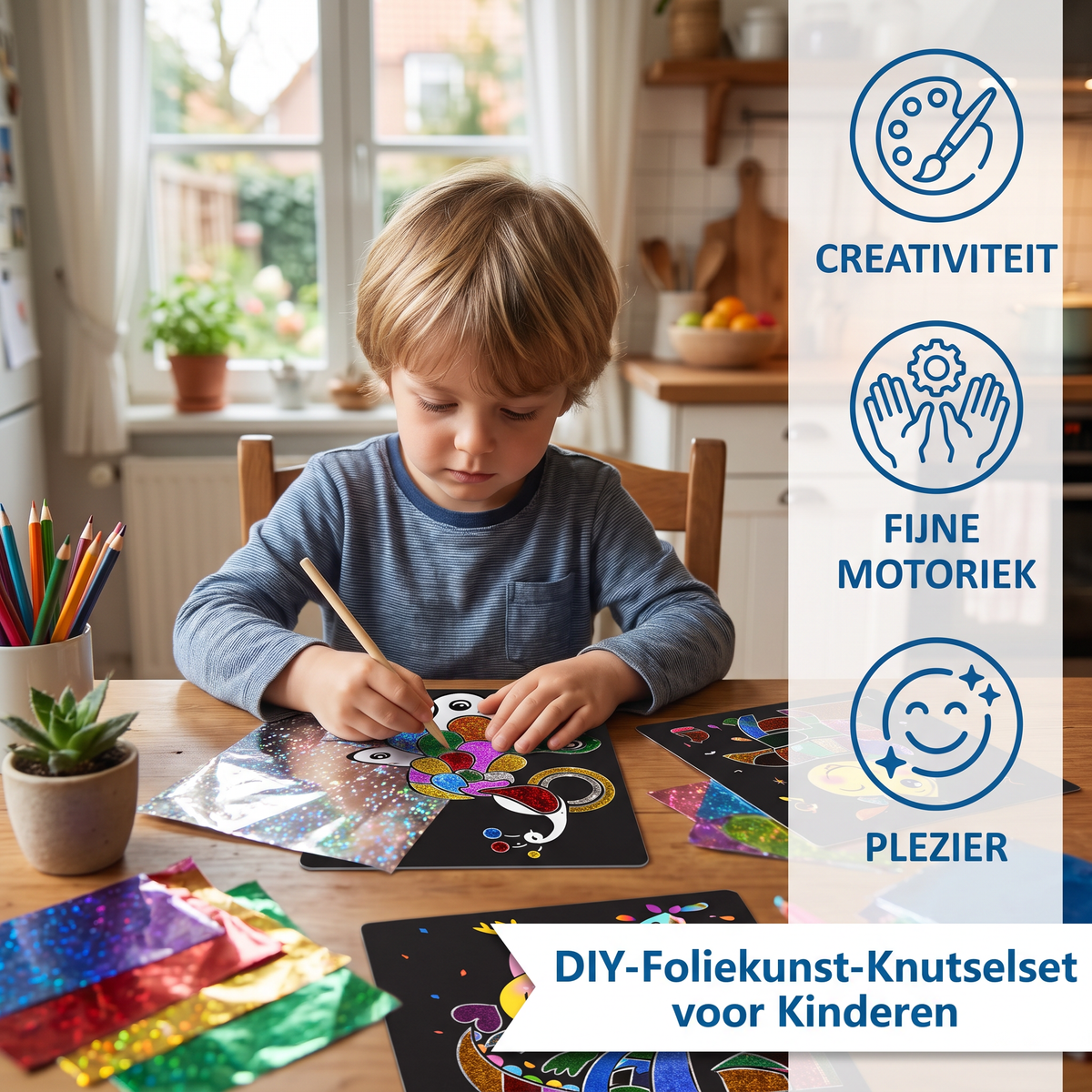 DIY-Foliekunst-Knutselset voor Kinderen