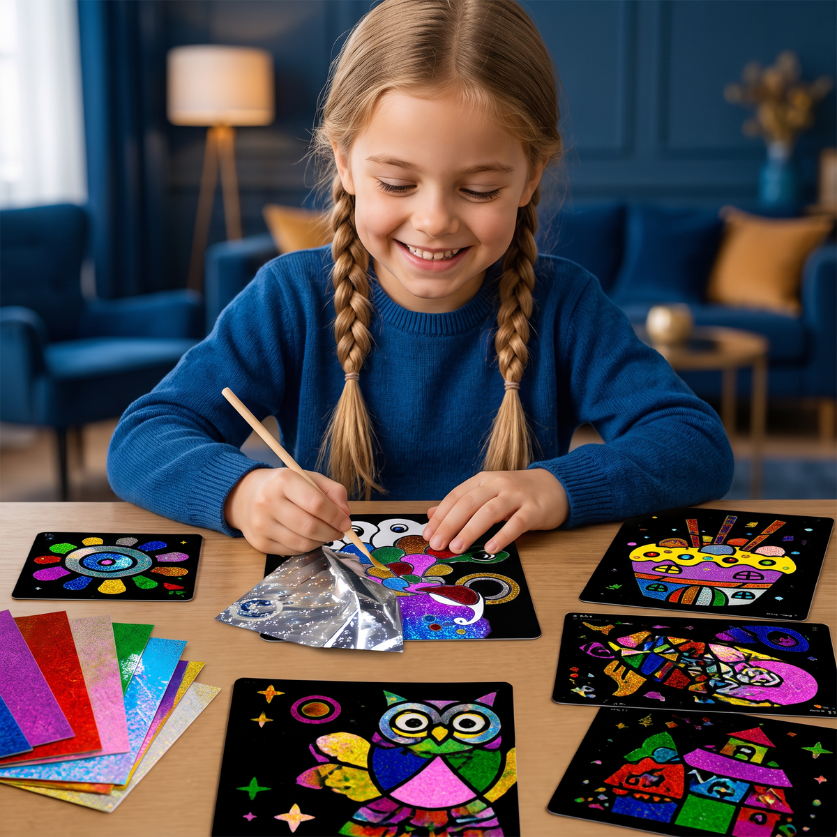 DIY-Foliekunst-Knutselset voor Kinderen