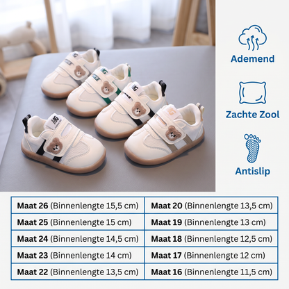 Ademende Eerste Loopschoentjes voor Baby’s en Peuters – Zachte, Antislipzool