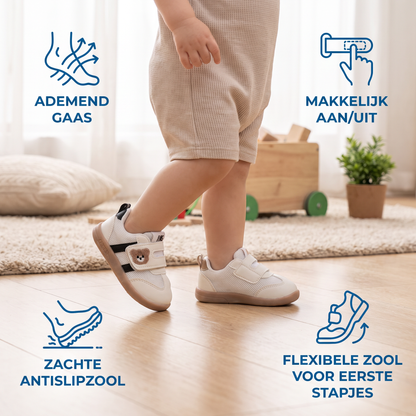Ademende Eerste Loopschoentjes voor Baby’s en Peuters – Zachte, Antislipzool
