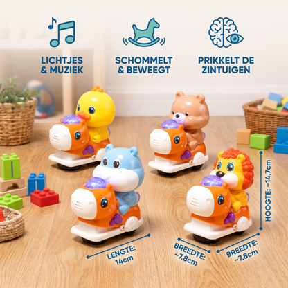 Interactief Schommelend Dierenspeelgoed met Muziek en Licht